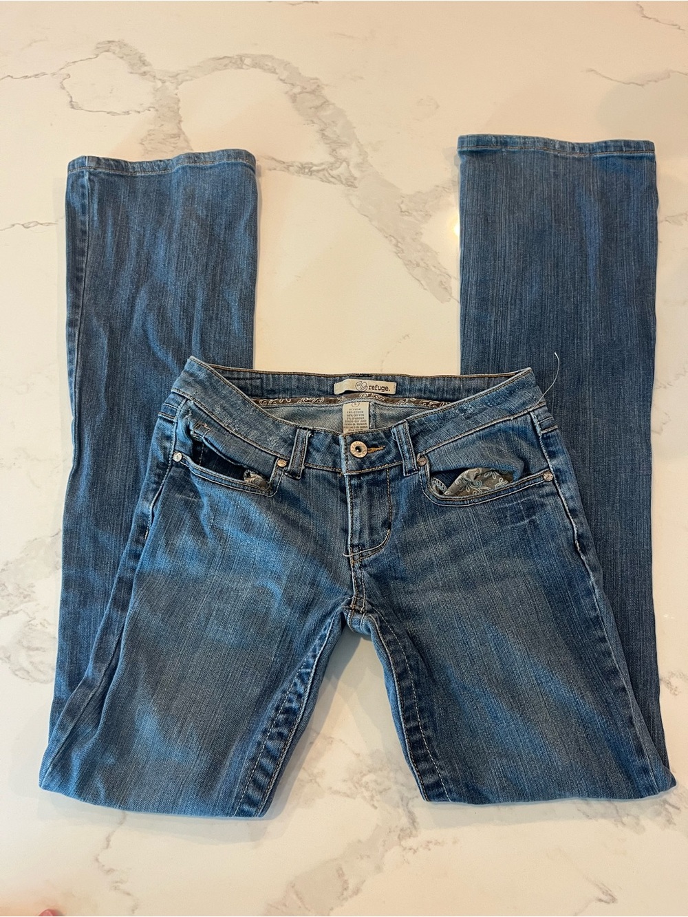 Y2K refuge Blue bootcut Women's Jeans - Medium Wash Size 1L